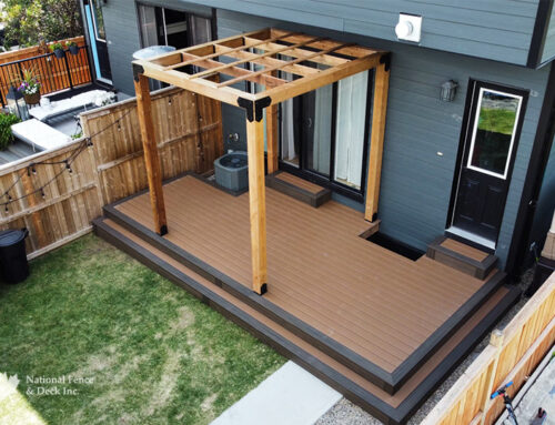 Trex Beach Dune and Coastal Bluff Deck With Cedar Pergola